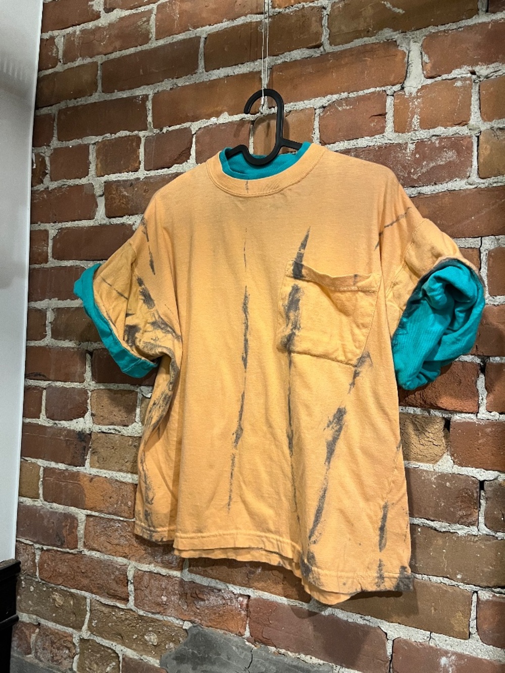 Vintage Land 'n Sea Tie Dyed Layered Look Tee Shirt